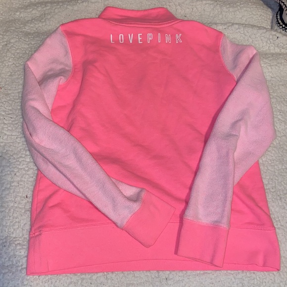 Vs Pink Quarter Zip Pullover - Picture 2 of 3